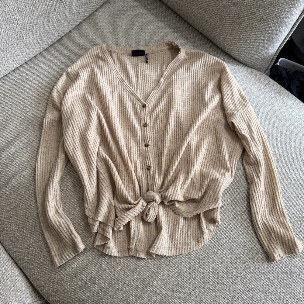 UO “Out from Under” Tie Front Top